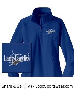 Ladies Sport-Wick Stretch 1/2-Zip Pullover - Embroidered Design Zoom